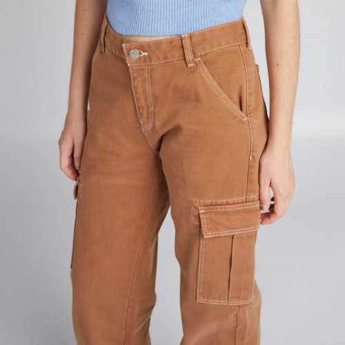 Pantalon avec poches à rabats - Beige