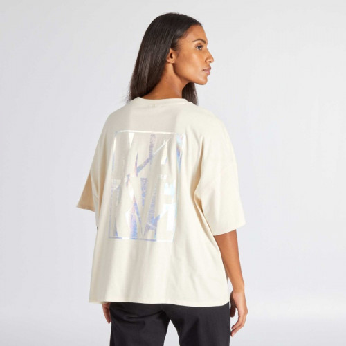 Tee-shirt oversize 'Marvel' - Beige