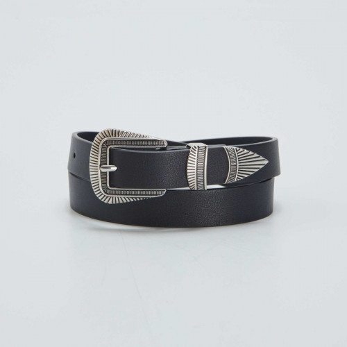 Ceinture style western - Noir