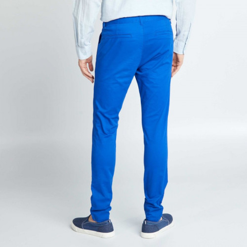 Pantalon chino skinny - L32 - Bleu