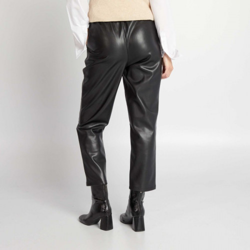 Pantalon en simili - Noir