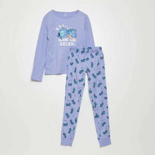 Pyjama long 'Disney' en jersey - 2 pièces - Bleu