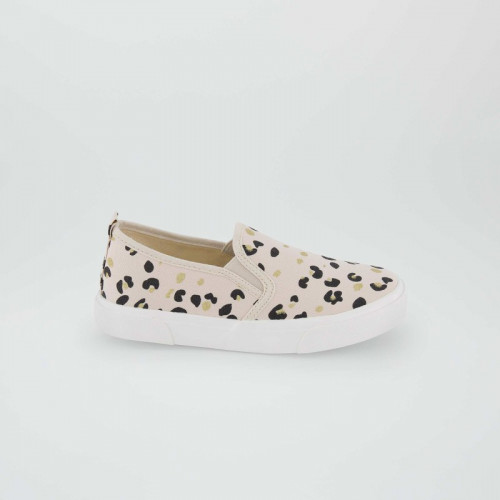 Baskets slip-on imprimées - Beige