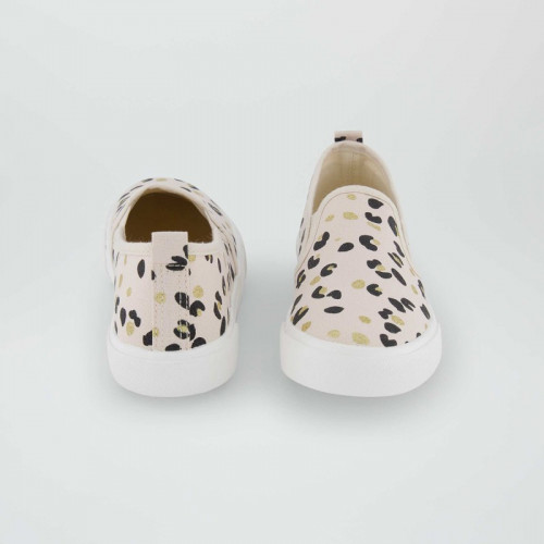 Baskets slip-on imprimées - Beige