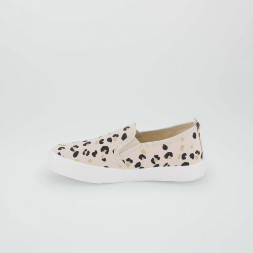 Baskets slip-on imprimées - Beige