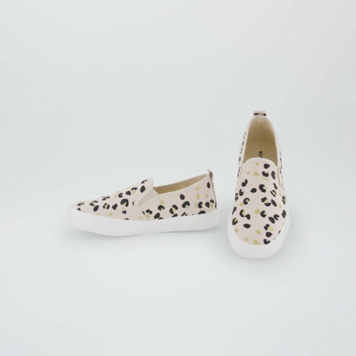 Baskets slip-on imprimées - Beige