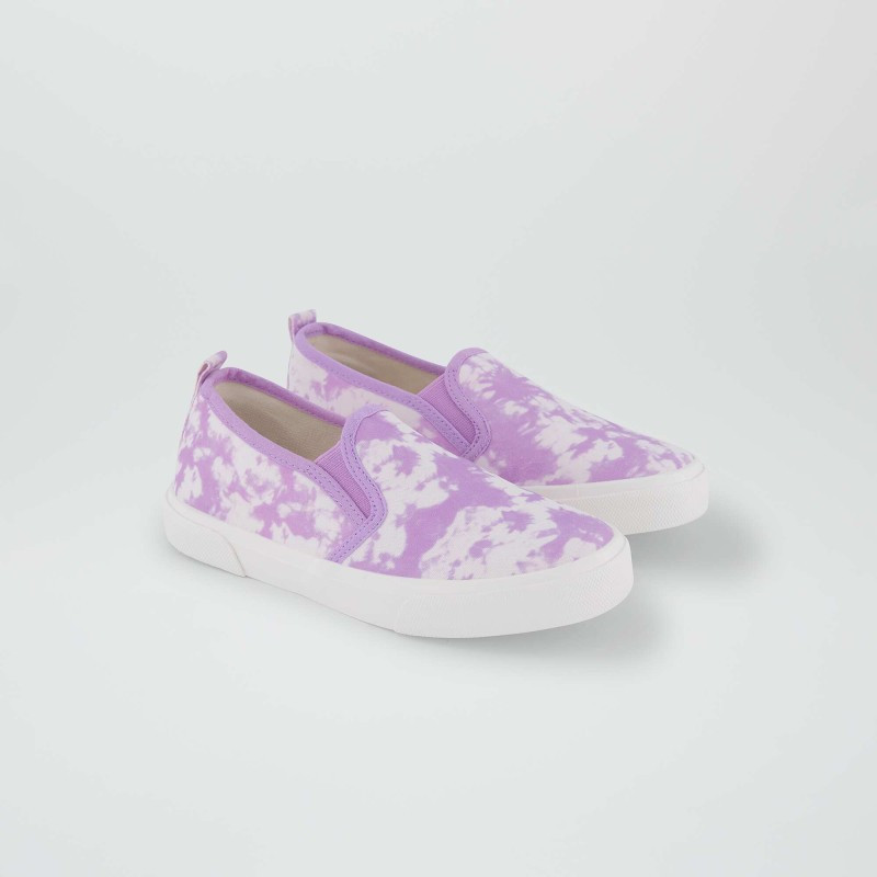 Baskets slip-on imprimées - Violet