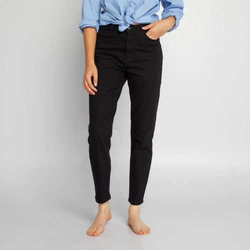 Pantalon slim en denim - L30 - Noir