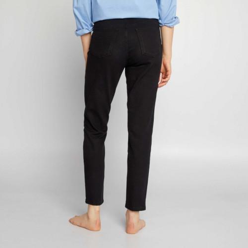 Pantalon slim en denim - L30 - Noir