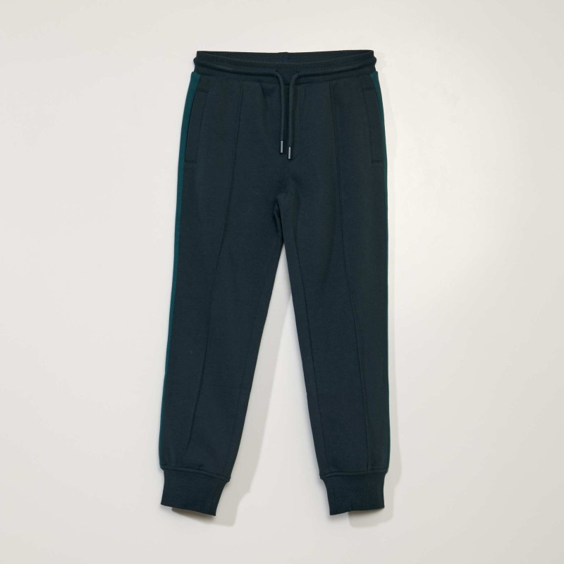 Pantalon jogging à bandes - Vert