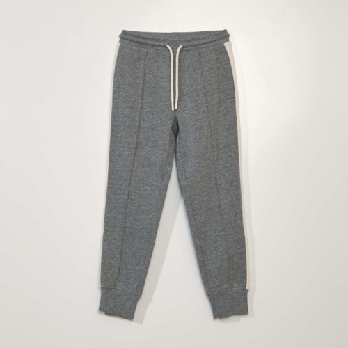 Pantalon jogging à bandes - Gris clair