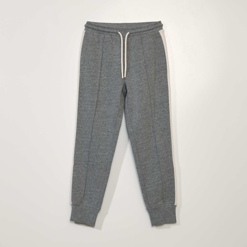 Pantalon jogging à bandes - Gris clair