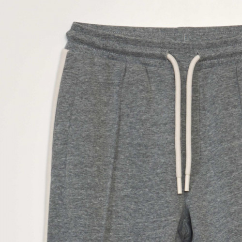 Pantalon jogging à bandes - Gris clair