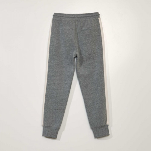 Pantalon jogging à bandes - Gris clair