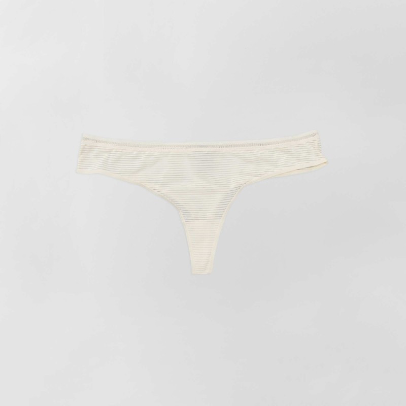 Tanga microfibre - Beige