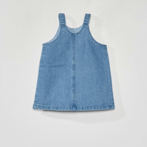 Robe salopette en denim 'Minnie' - Bleu