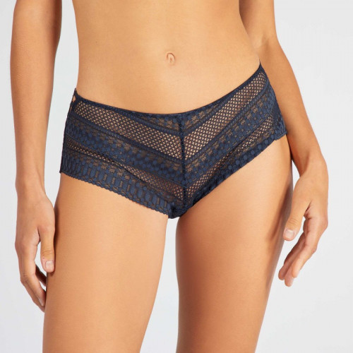 Shorty tout dentelle - Bleu marine