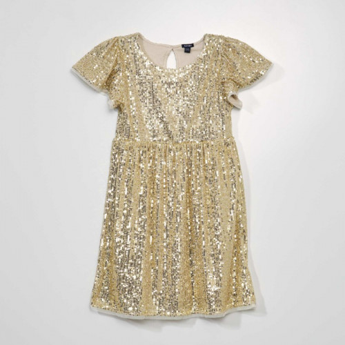 Robe à sequins - Doré