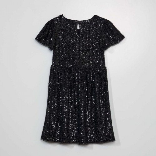 Robe à sequins - Noir