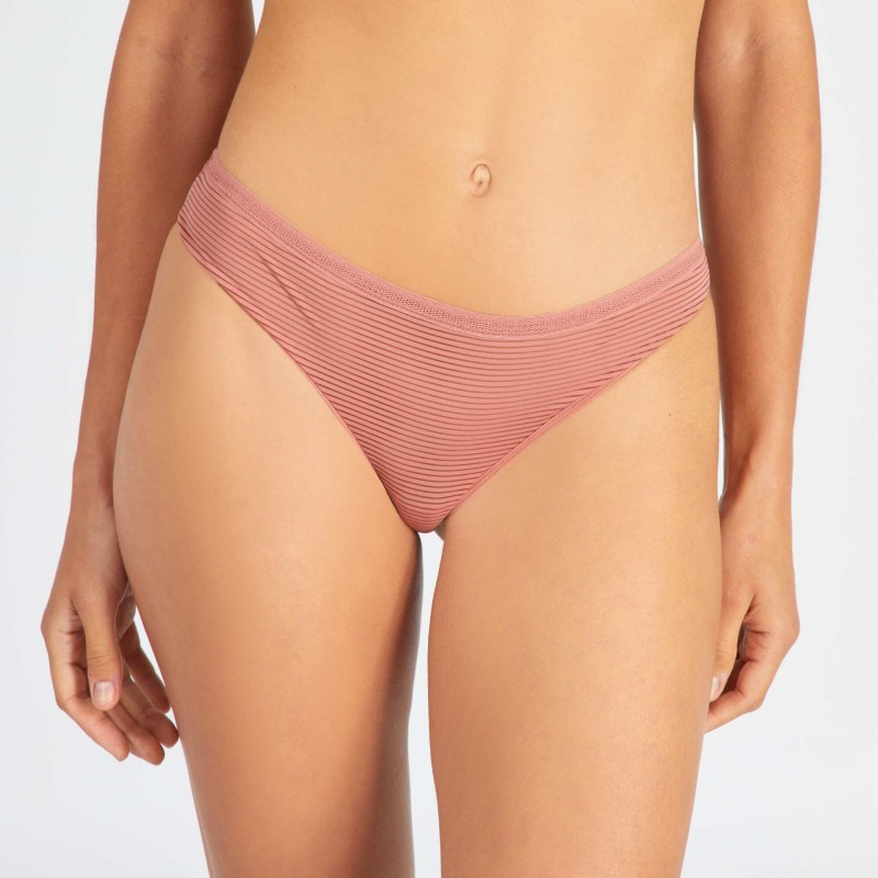 Tanga microfibre - Rose