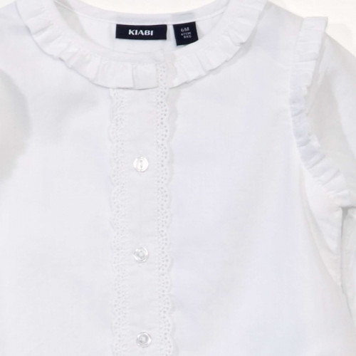 Blouse en voile de coton - Blanc