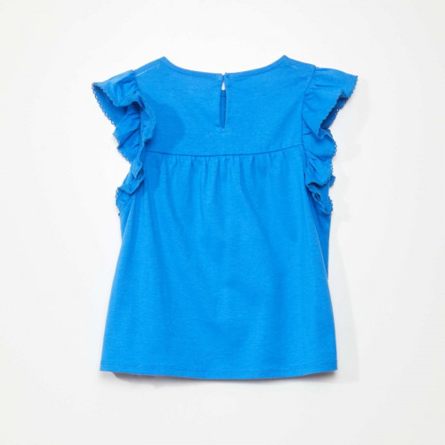 T-shirt avec broderie - Bleu