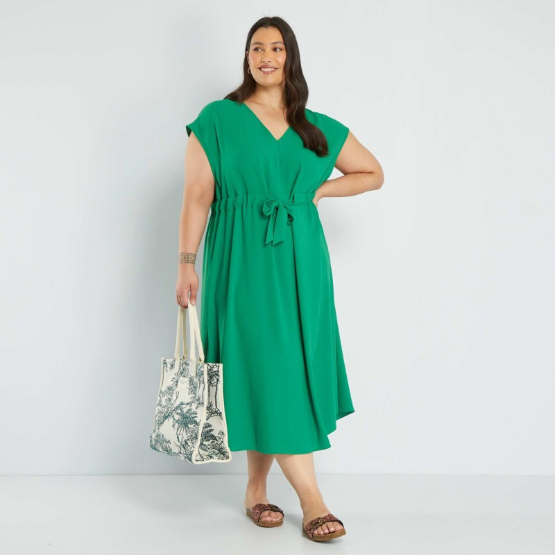 Robe longue sans manches - Vert