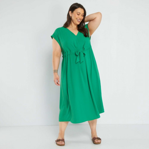 Robe longue sans manches - Vert