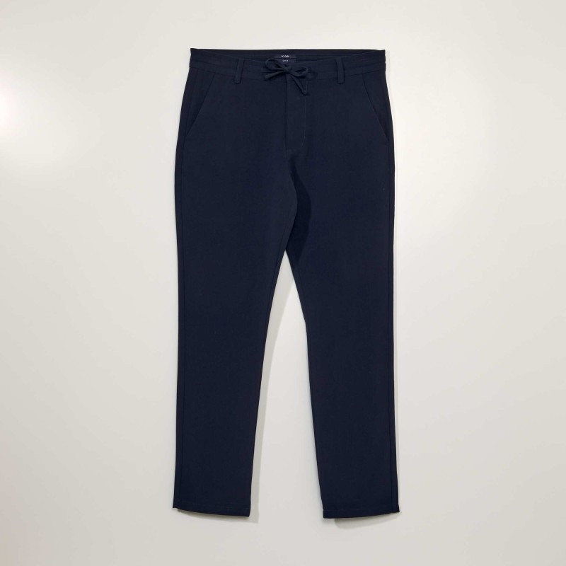 Pantalon slim léger - Bleu marine