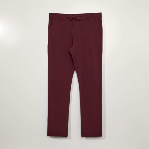 Pantalon slim léger - Rouge