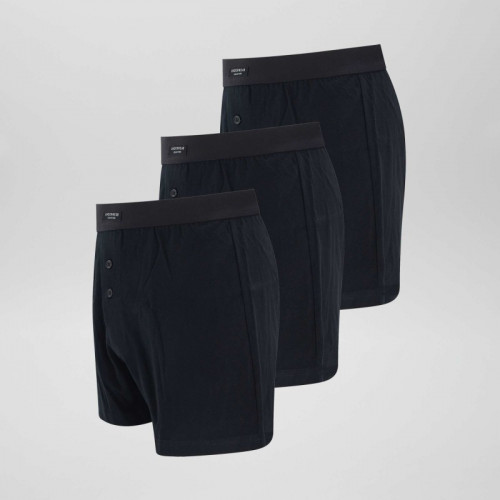 Lot de 3 boxers unis - Noir