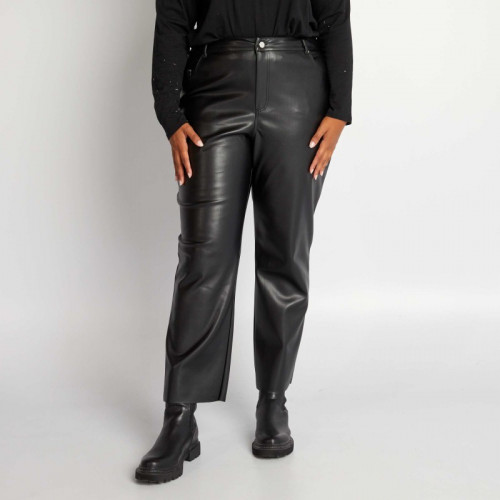 Pantalon droit - 5 poches - Noir