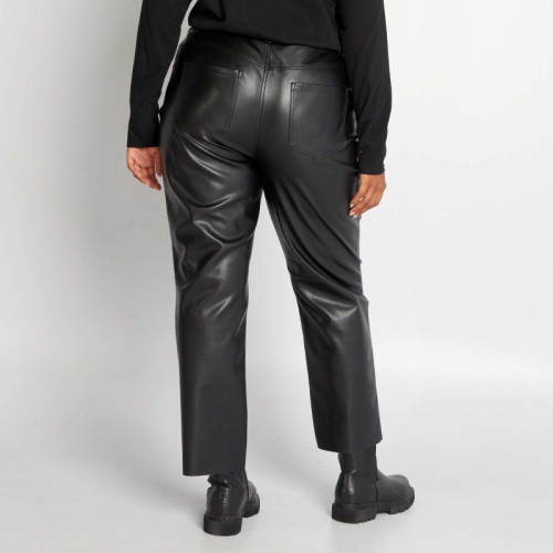 Pantalon droit - 5 poches - Noir