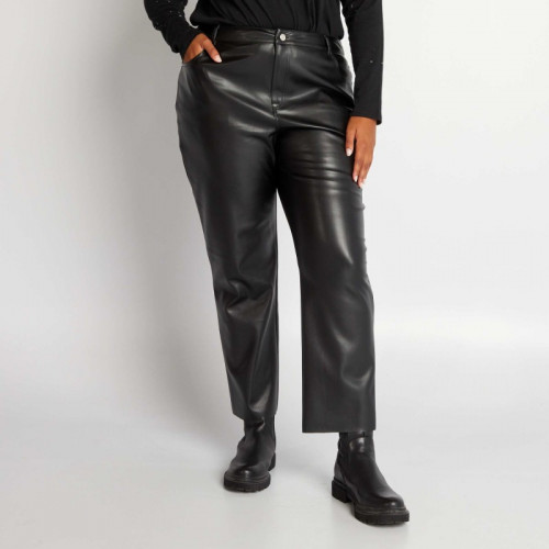 Pantalon droit - 5 poches - Noir