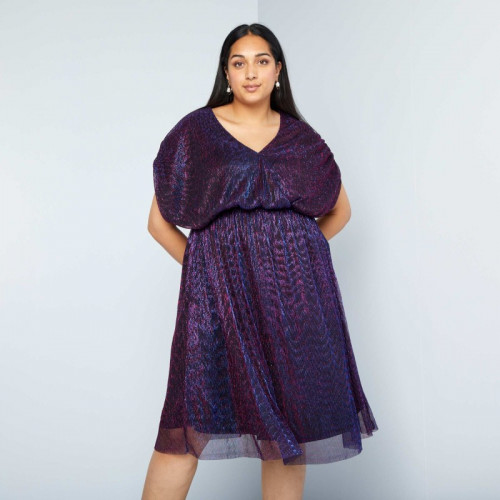 Robe courte de fêtes - Violet