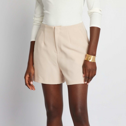 Short taille haute smart - Beige