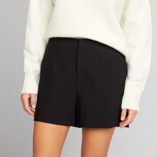 Short taille haute smart - Noir