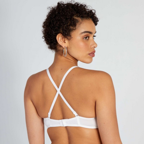 Soutien-gorge bandeau paddé - Blanc