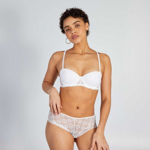 Soutien-gorge bandeau paddé - Blanc