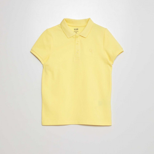 Polo en piqué de coton - Jaune