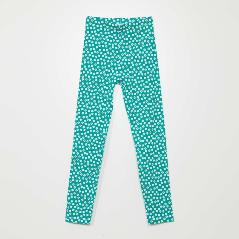 Legging long à motifs - Vert