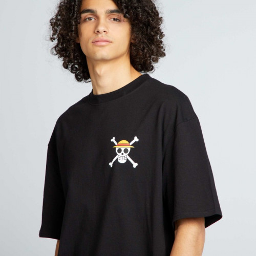 T-shirt oversize 'One Piece' - Noir