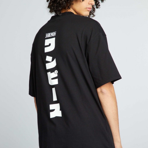 T-shirt oversize 'One Piece' - Noir