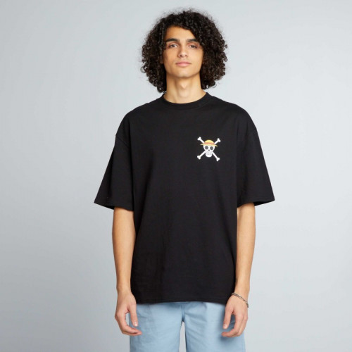 T-shirt oversize 'One Piece' - Noir