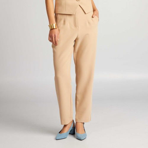 Pantalon droit - Beige