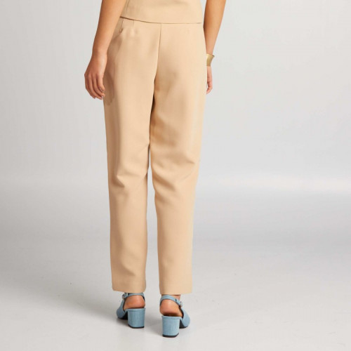 Pantalon droit - Beige