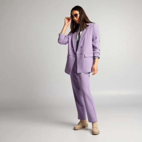 Pantalon droit - Violet