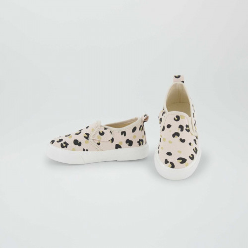 Basket slip-on imprimées - Beige