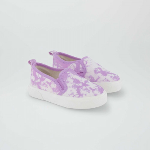 Basket slip-on imprimées - Violet