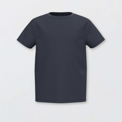 T-shirt basique uni - Bleu